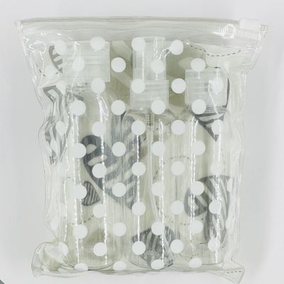 Kosmetische Körperpflegeverpackungen PET-Plastik-Reiseset mit nachfüllbaren leeren Flaschen