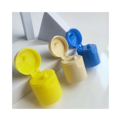 Recycelbare 24 mm transparente zylindrische Plastik-Flip-Cap für Flasche 24/415 und Direct