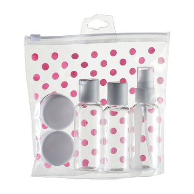 7 Stück PET Flasche PP Kappe PS Glas PUMPE SPRAYER Reisetüte für Flugzeug Metamorphose