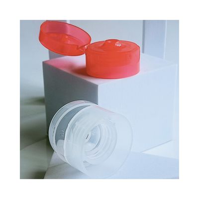 Flaschen 22 mm Durchsichtig zylindrische doppelwandige Kunststoff Flip Cap für individuelle Farbe