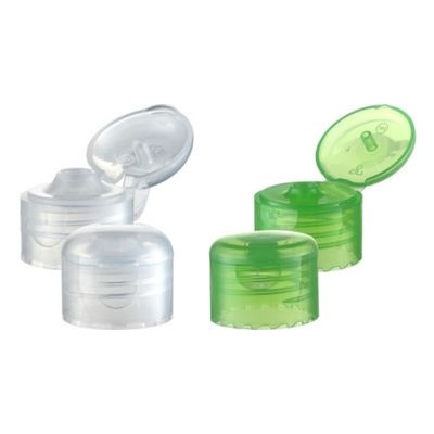 24 mm runde, durchsichtige, zylindrische Plastik-Flip-Cap für Flaschen