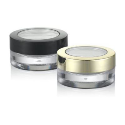 Kunststoffkappenmaterial 5 ml 10 ml Luxuscreme-Glas mit UV-Beschichtung und Kunststofftyp