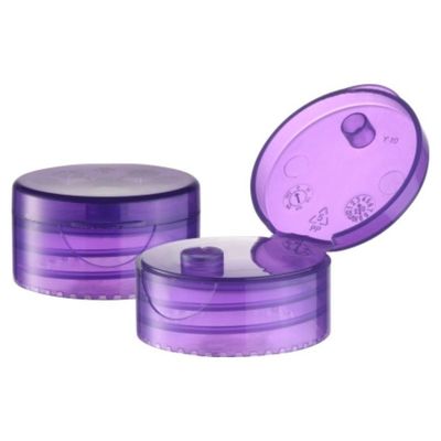 33 mm transparente zylindrische doppelwandige Plastik-Flip-Kappe für recycelbare Direktflasche