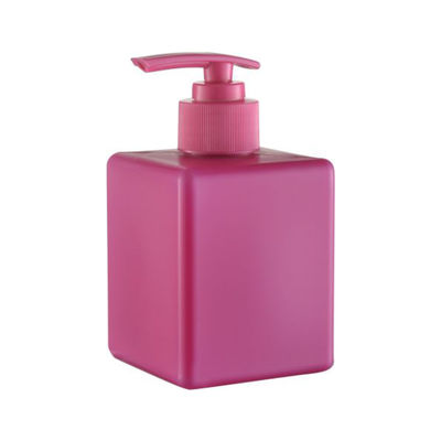 Garten 350ml Pflaumenquadratische Plastik-PE-Flasche mit 28/410 Handdesinfektionslotion Pump