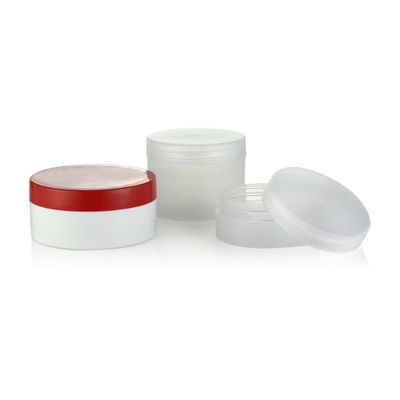 30 ml 50 ml 70 ml Kosmetikverpackung Klares Bernstein Schwarz PP Plastikkremglas mit Plastikdeckel