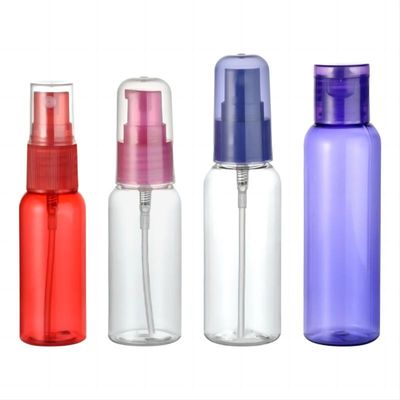 Professionelle OEM 30ml 40ml 50ml 60ml PET Plastikflaschen mit Pump Sprayer Flip Top Cap