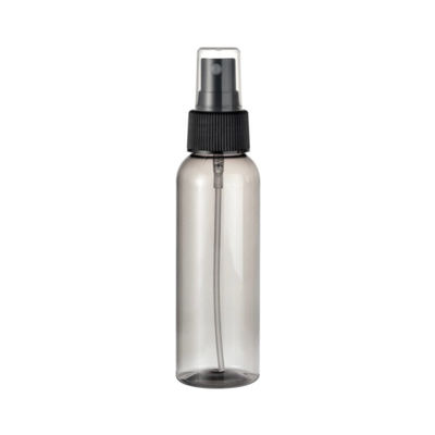 Schnelle Lieferung 100 ml Graue PET-Plastikflasche mit Pumpsprayer und nachfüllbarem Design