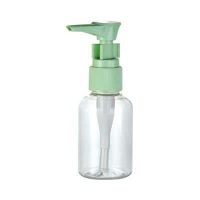 Reisegröße 50 ml PET-Runde Flasche mit 20/410-Clip-Pumpe aus durchsichtigem Material